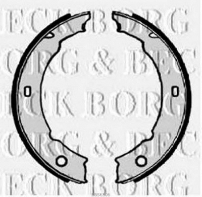 BORG & BECK bbs6306 -  Комплект тормозных колодок, стояночная тормозная система